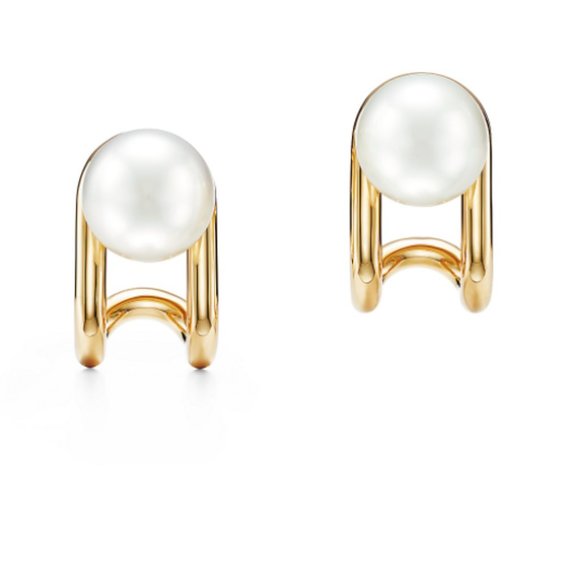 Tiffany HardWear South Sea Pearl Earrings - Picture 4 of 4